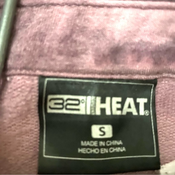 32 Degrees Heat Women's Purple Plaid Button-Down Shacket Cozy Knit Fleece S - Picture 4 of 6